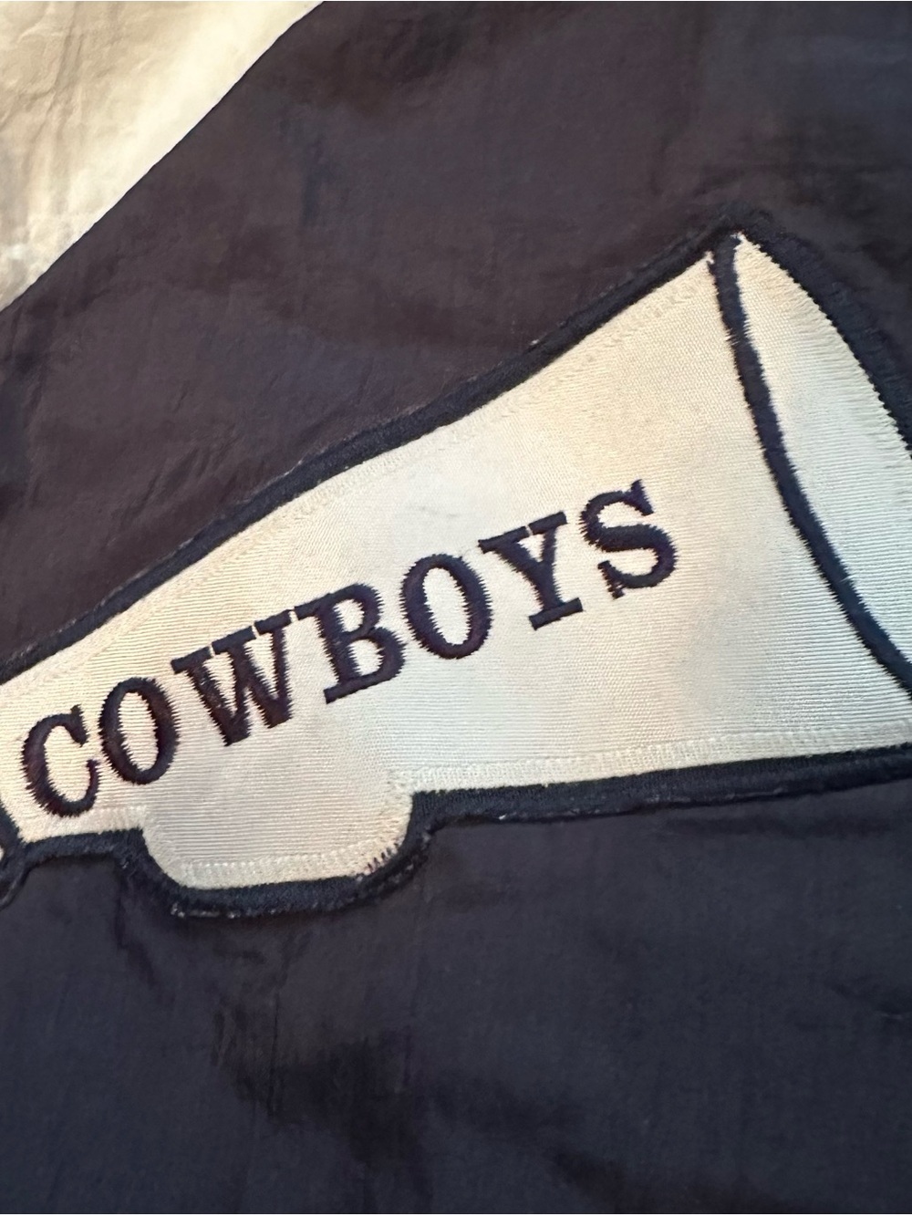 Vintage Dallas Cowboys Windbreaker Jacket Park Avenue Adult XS Color Block RARE - Picture 6 of 9
